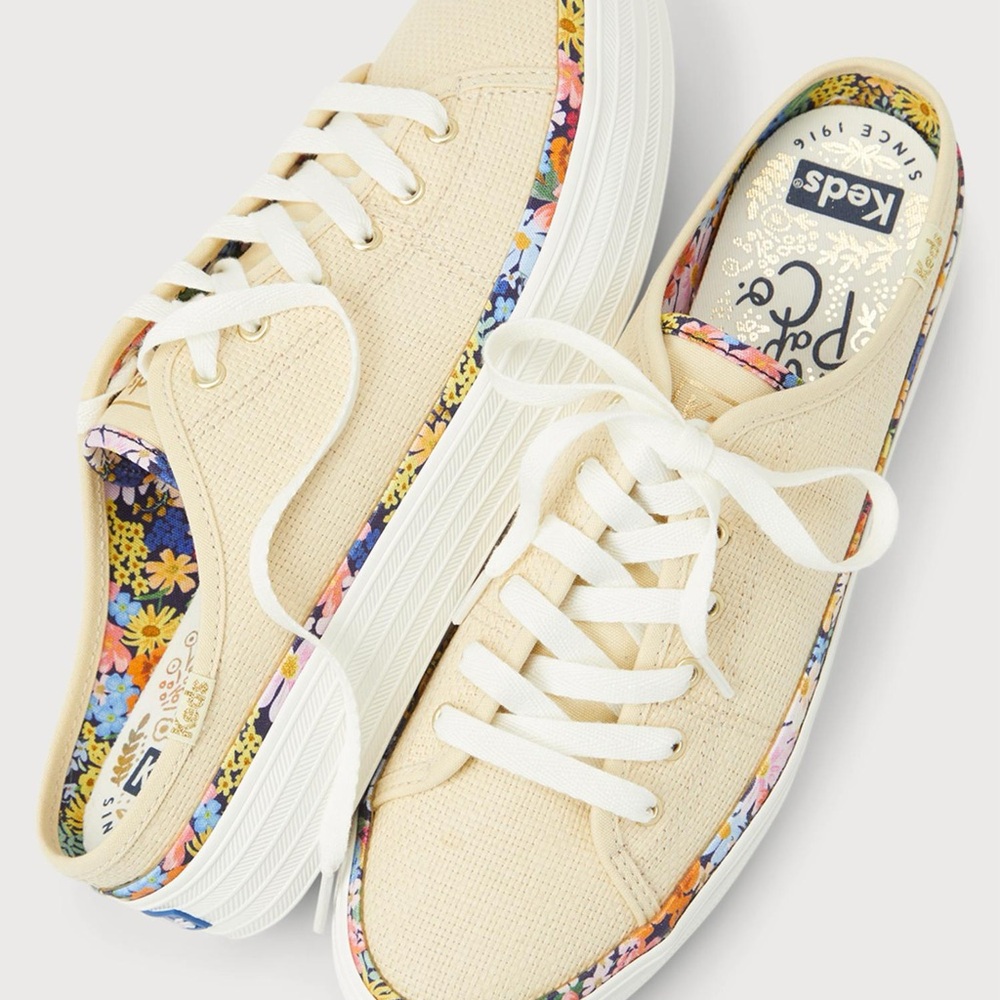 Keds x Rifle Paper Co. Triple Kick Sneaker Mules